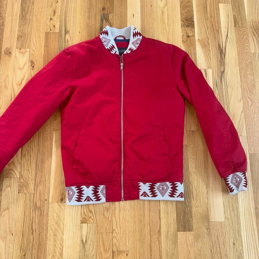 Red Patterned Men's Jacket